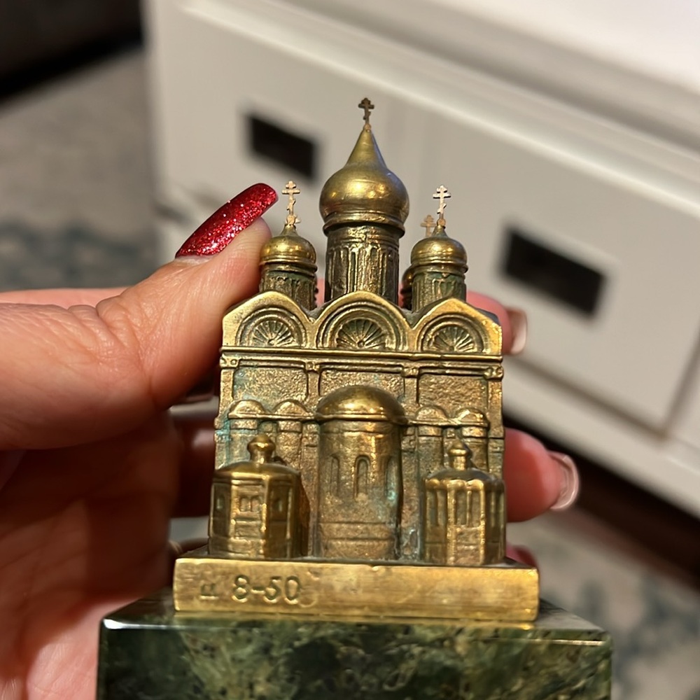Cathedral of Archangel Michael in Moscow brass on marble - Picture 10 of 12